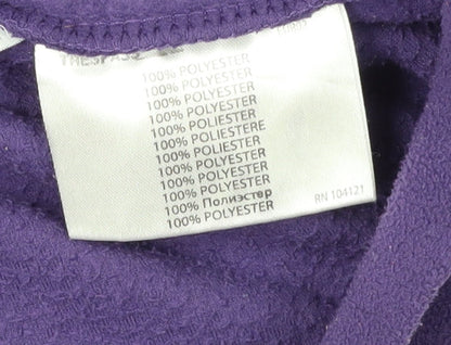 Trespass Women's Purple Fleece Hoodie Size S