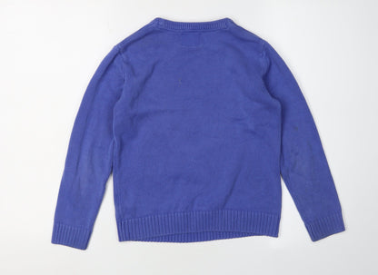 Marks and Spencer Boys Blue Angry Birds Christmas Jumper 9-10 Years
