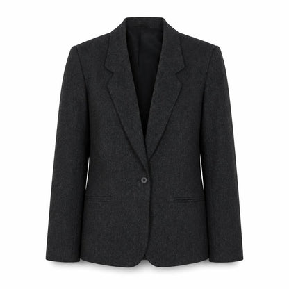 St Michael Women's Grey Blazer Size 10, Classic Wool