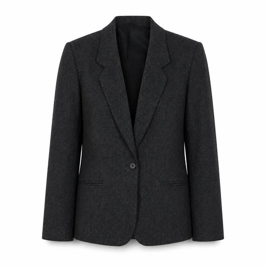 St Michael Women's Grey Blazer Size 10, Classic Wool