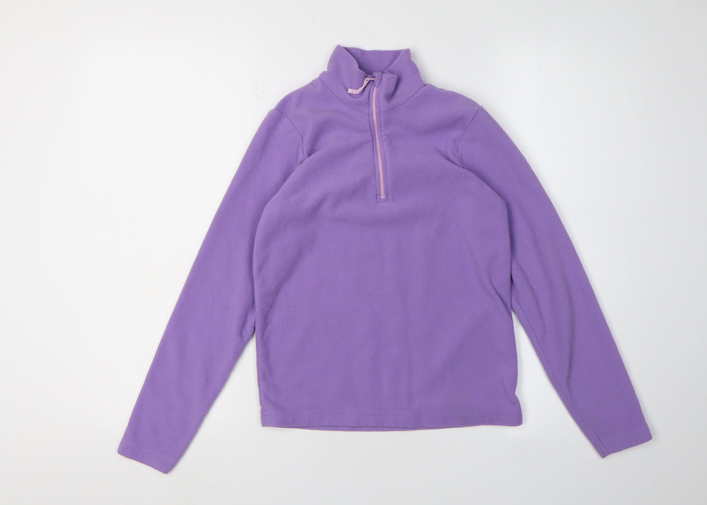 Mountain Warehouse Purple Girls' Fleece 1/2 Zip Sweatshirt 11-12