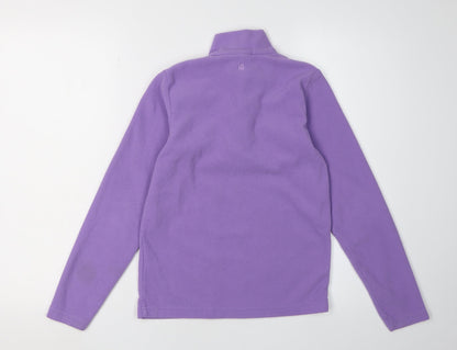 Mountain Warehouse Purple Girls' Fleece 1/2 Zip Sweatshirt 11-12