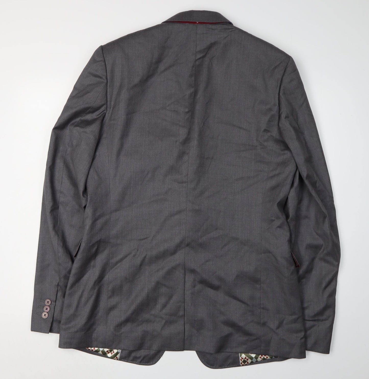 Mens UK Size 42 Ted Baker Regular Grey Suit Jacket