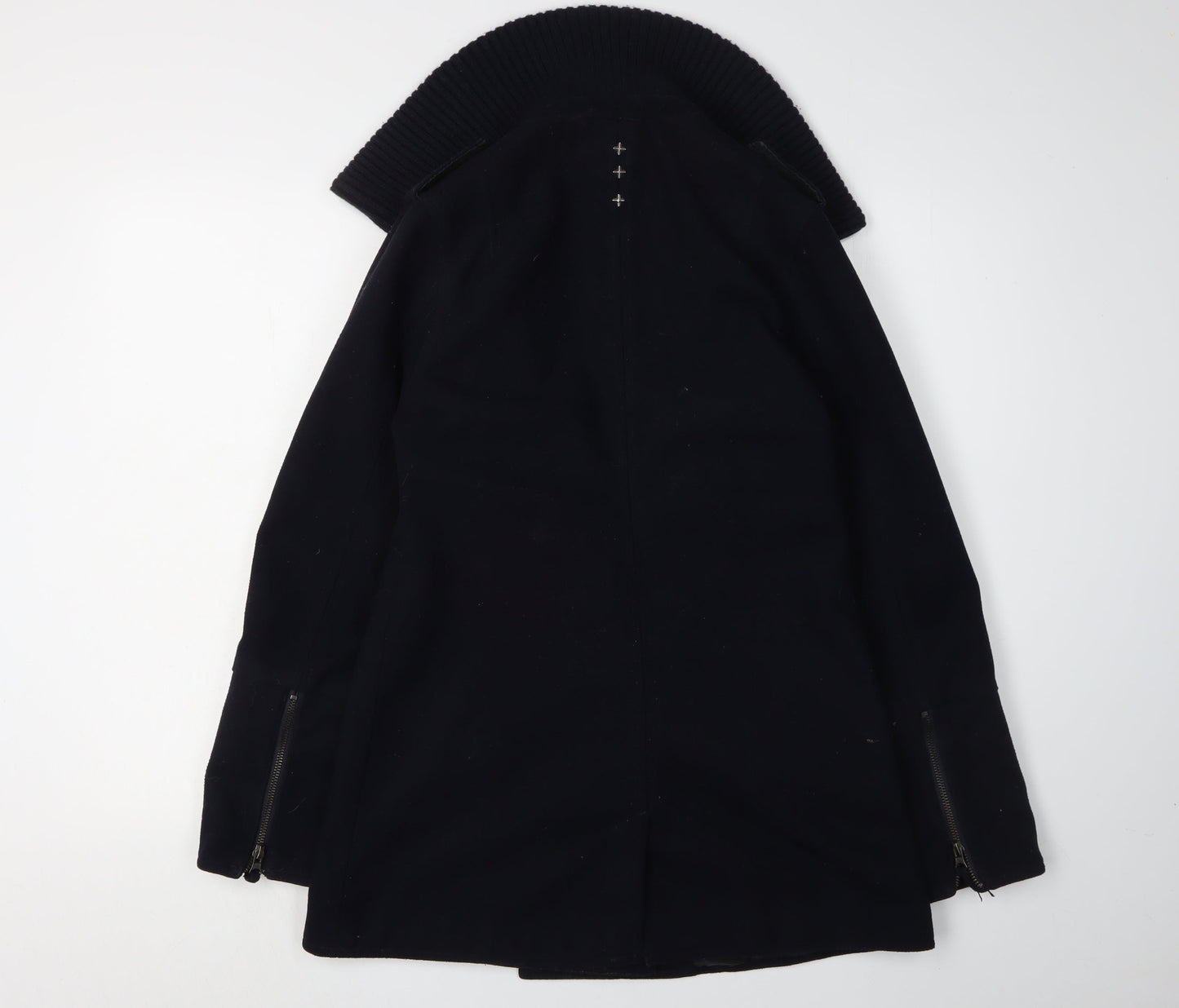 Womens UK Size 10 Crafted Black Pea Coat