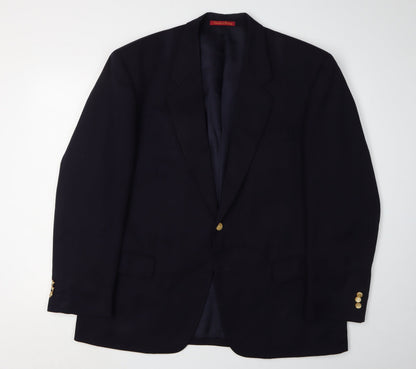 Mens UK Size 44 Debenham & Freebody Regular Black Suit Jacket