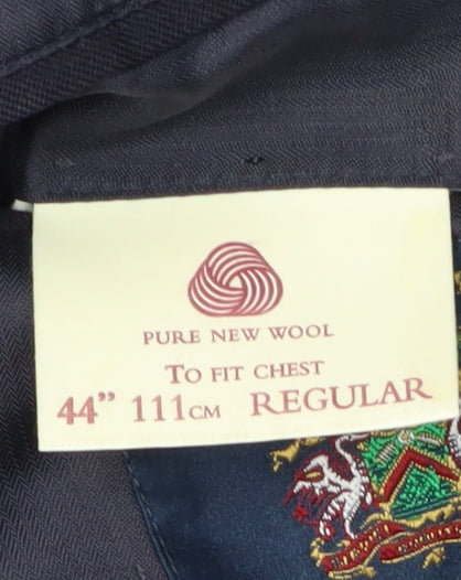 Mens UK Size 44 Debenham & Freebody Regular Black Suit Jacket