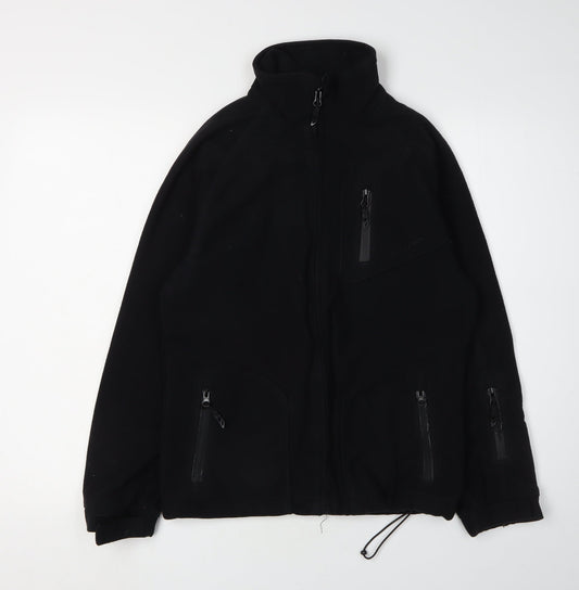 Mens UK Size S Trespass Black Windbreaker Coat