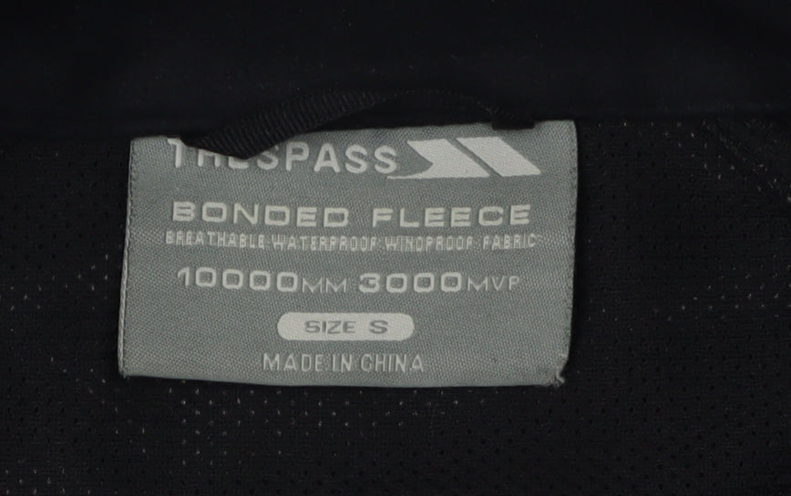 Mens UK Size S Trespass Black Windbreaker Coat