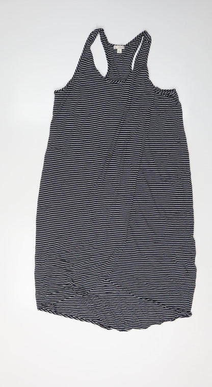 Gap Women's Black Striped Tank Dress M