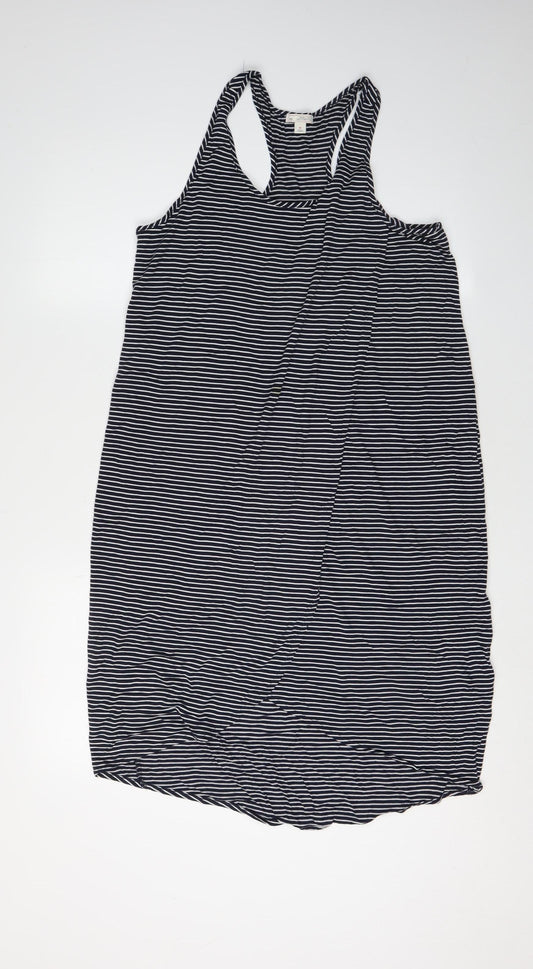 Gap Women's Black Striped Tank Dress M