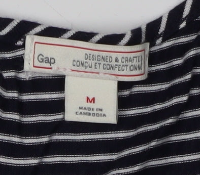Gap Women's Black Striped Tank Dress M