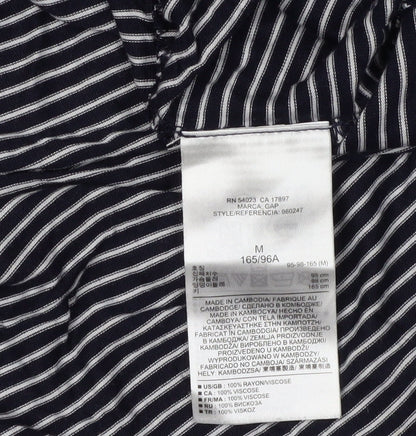 Gap Women's Black Striped Tank Dress M