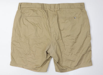 Spoke Men's Beige Chino Shorts L Belted Cotton