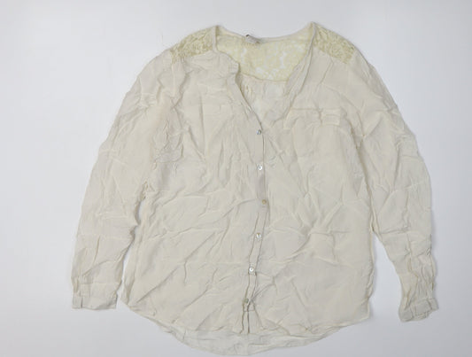Womens UK Size 8 Monsoon Ivory  Blouse