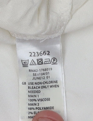Womens UK Size 8 Monsoon Ivory  Blouse