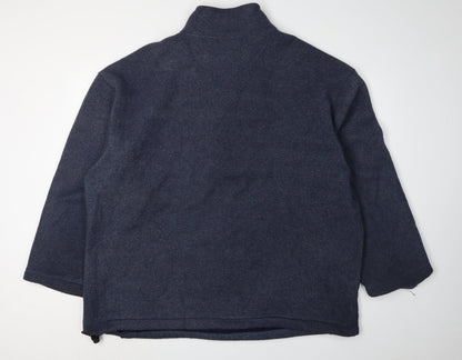 St. Bernard Blue 1/4 Zip Fleece Sweatshirt XL Unisex