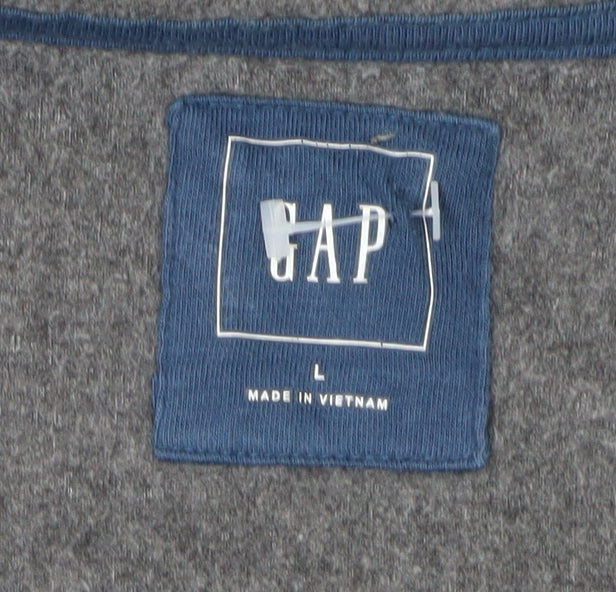 Mens UK Size L Gap Grey Full Zip
