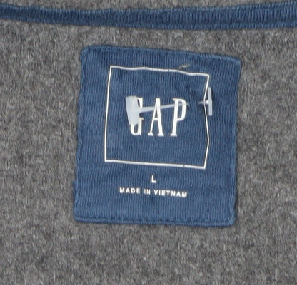Mens UK Size L Gap Grey Full Zip