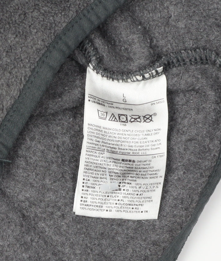 Mens UK Size L Gap Grey Full Zip