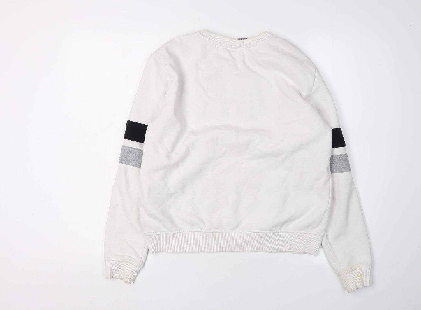 Fila Unisex Adults White Pullover Sweatshirt Size S