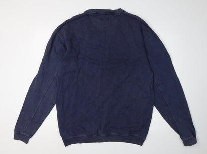 Mens UK Size S Debenhams Blue Pullover Sweatshirt