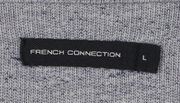 Mens UK Size L French Connection Grey Pullover Sweatshirt
