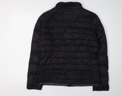 Puffa Boys Black Puffer Jacket L Lightweight Insulated