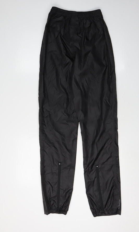 Decathlon Men's Black Windbreaker Trousers S