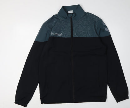Mens UK Size S Hummel Black Windbreaker Coat