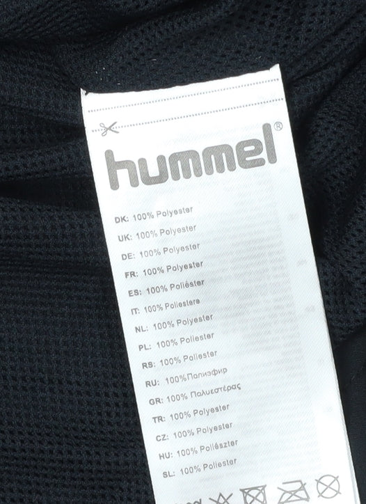 Mens UK Size S Hummel Black Windbreaker Coat