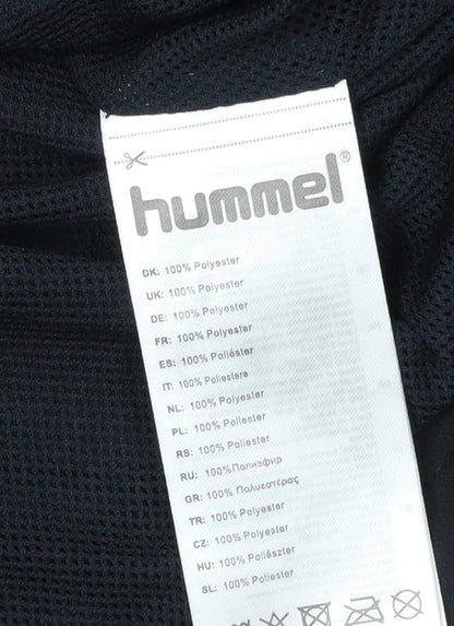 Mens UK Size S Hummel Black Windbreaker Coat
