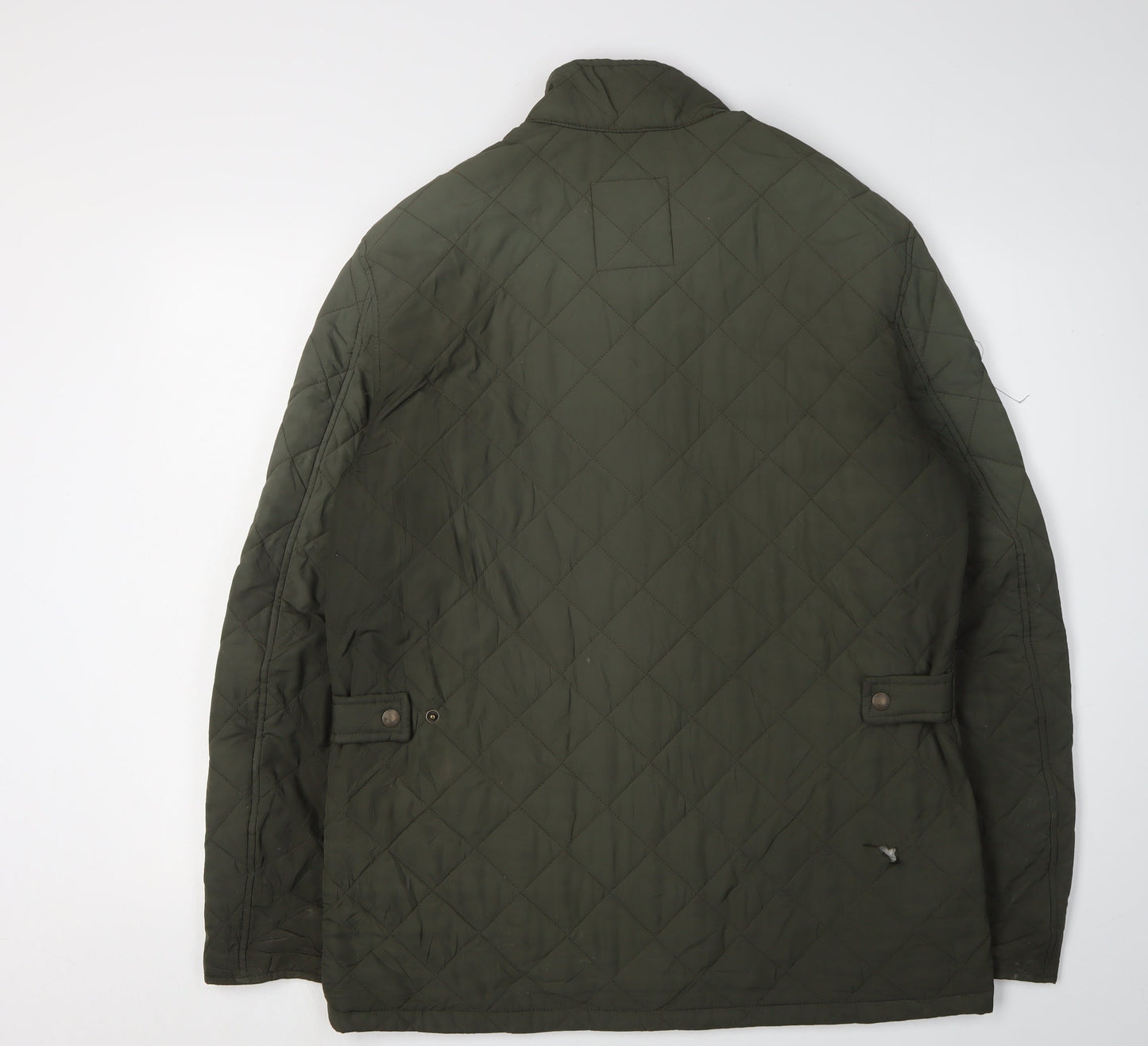 Mens UK Size M Marks and Spencer Green Quilted Coat