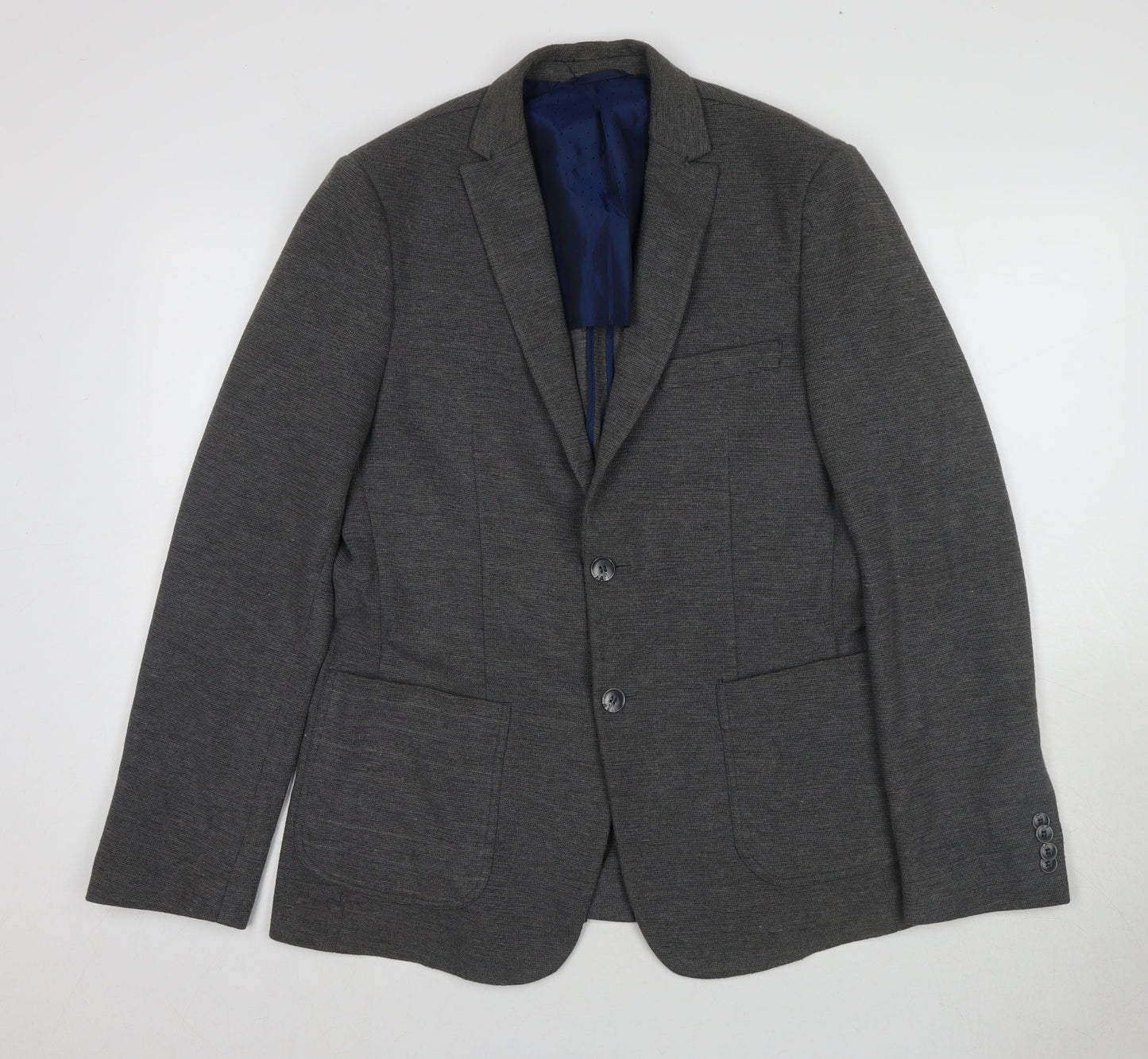 Mens UK Size 40 Steel & Jelly Regular Grey Suit Jacket