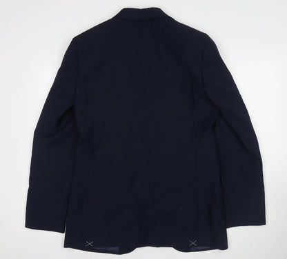 Mens UK Size 38 Marks and Spencer Regular Blue Suit Jacket