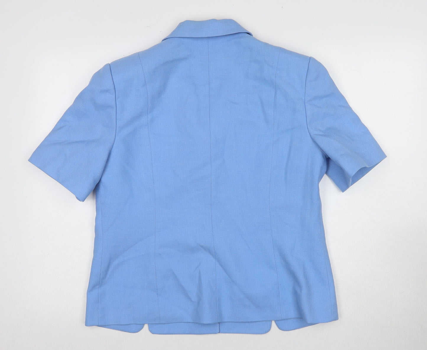Bianco Women’s Blue Short Sleeve Blazer Size 14