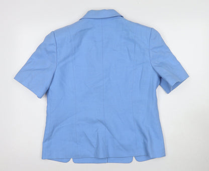 Bianco Women’s Blue Short Sleeve Blazer Size 14
