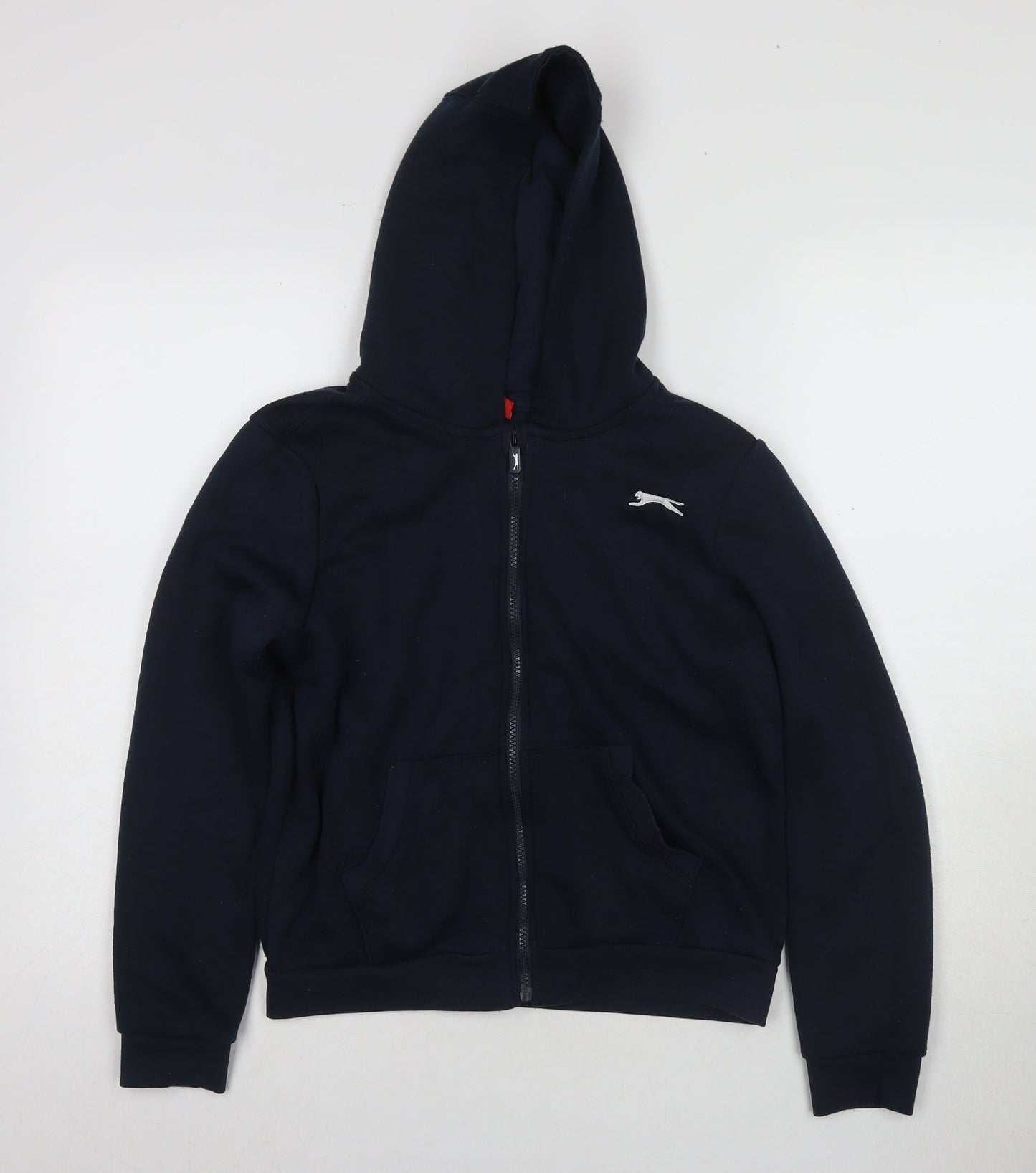 Slazenger Boys Black Full Zip Hoodie, Age 13-14, Polyester/Cotton