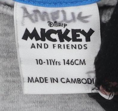 Disney Boys Grey Donald Duck Cartoon Pullover Sweatshirt 10-11 Years