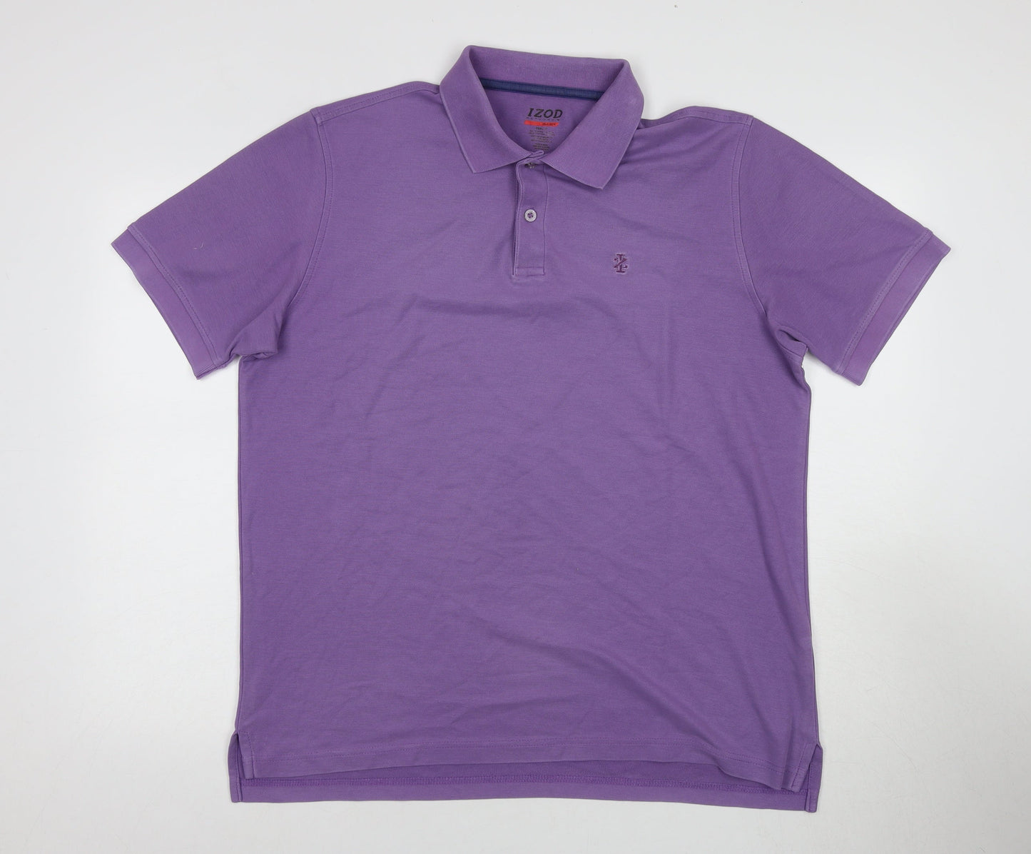 Izod Men's Purple Polo, Size L, Casual Summer Shirt