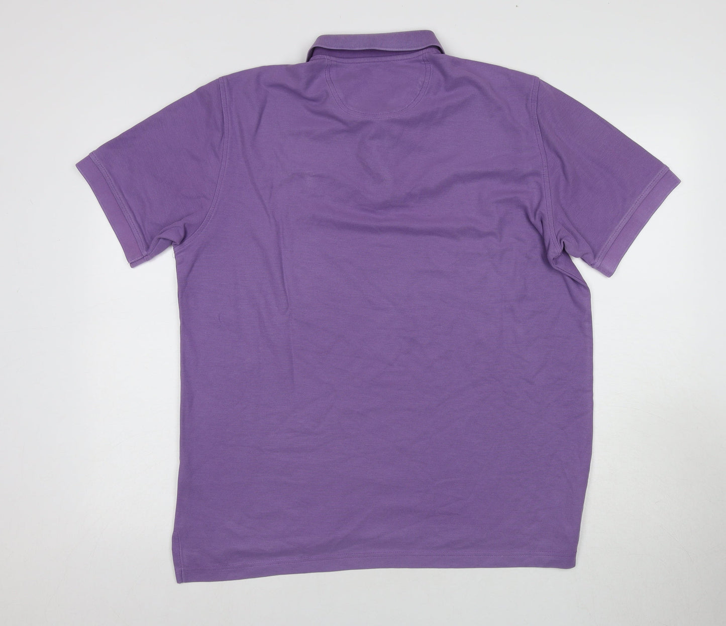 Izod Men's Purple Polo, Size L, Casual Summer Shirt