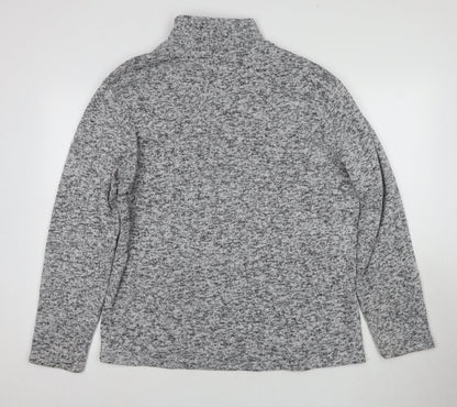 Mens UK Size L Atlas for Men Grey 1/4 Zip Sweatshirt