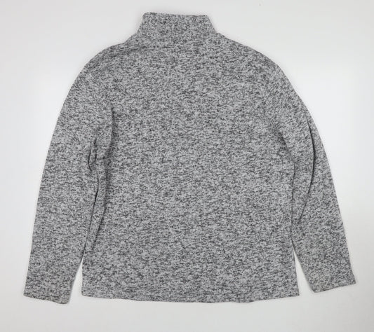 Mens UK Size L Atlas for Men Grey 1/4 Zip Sweatshirt