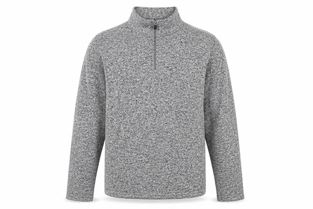 Mens UK Size L Atlas for Men Grey 1/4 Zip Sweatshirt