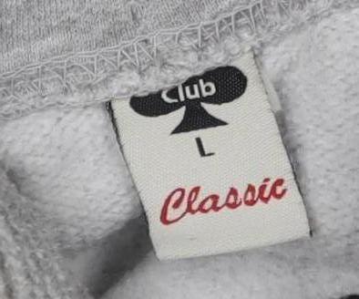Classic Club Women's Grey Pullover Hoodie L