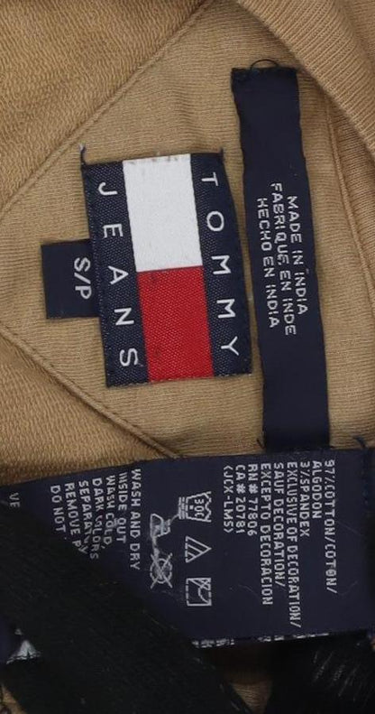 Tommy Jeans Men's Beige Long Sleeve T-Shirt Size S