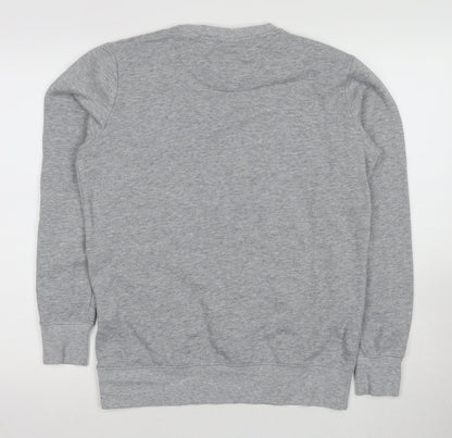 SMOG Unisex Grey Graphic Print Sweatshirt