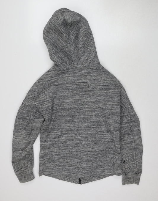 Adidas Grey Full Zip Hoodie M Unisex Comfortable