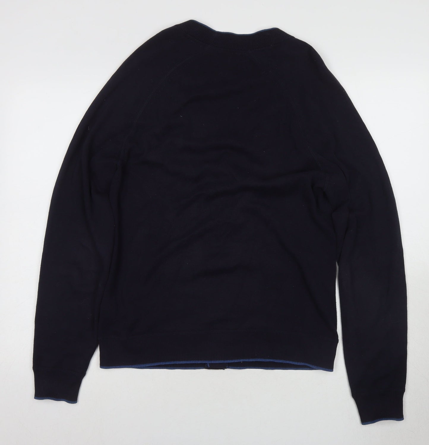 Ted Baker Men's Black Cardigan M V-Neck Cotton