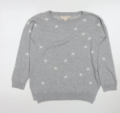 Womens UK Size 8 Mauvette Grey Pullover Jumper