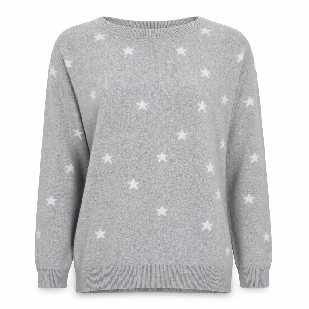 Womens UK Size 8 Mauvette Grey Pullover Jumper